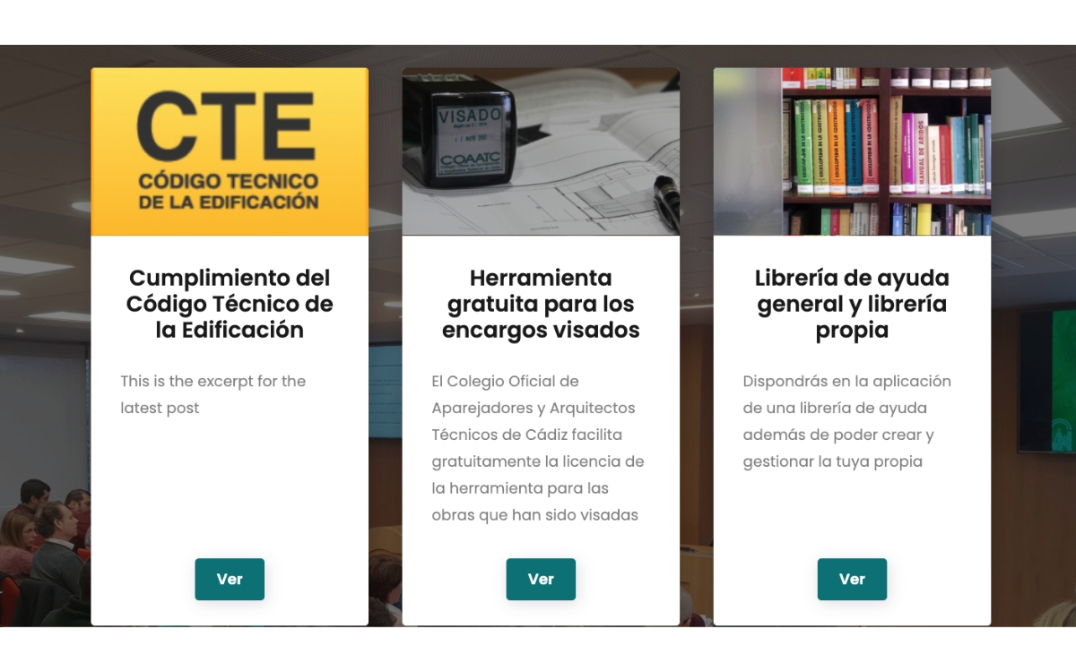 web Colegio de arquitectos