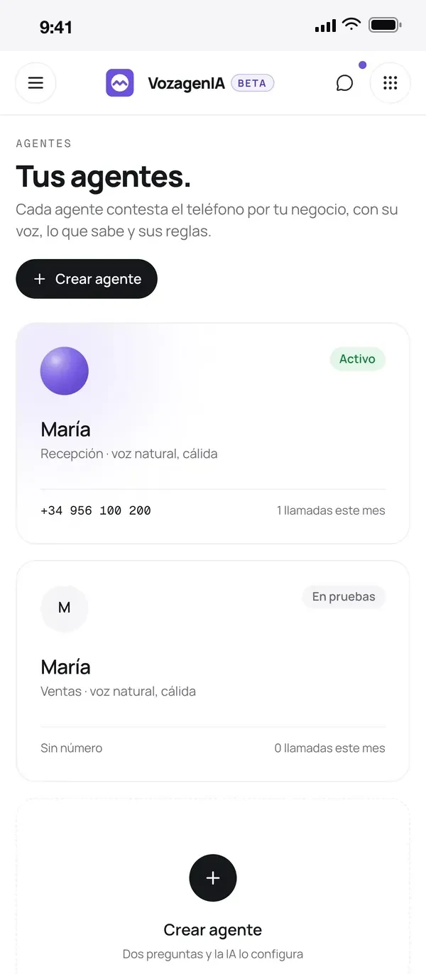 VozagenIA en el iPhone