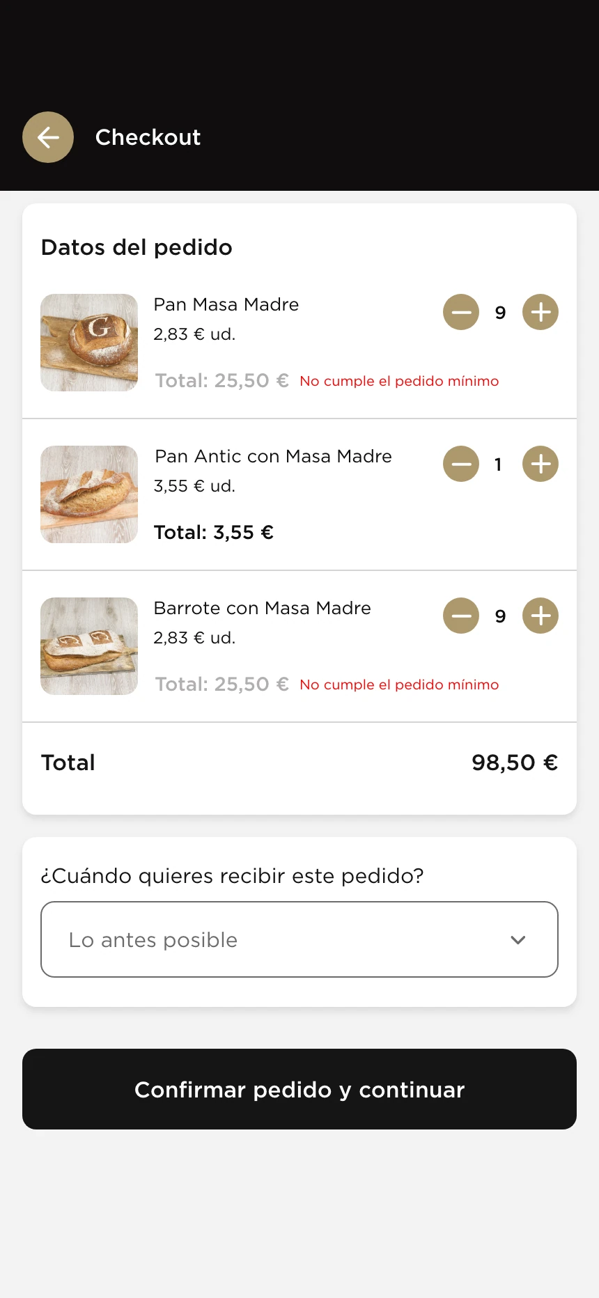 Confirmar pedido